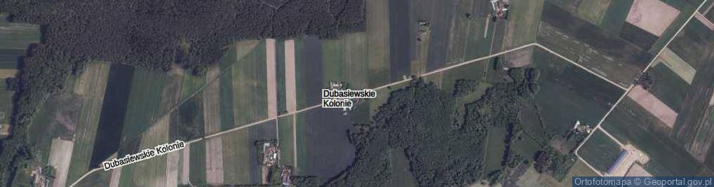 Zdjęcie satelitarne Dubasiewskie Kolonie ul.